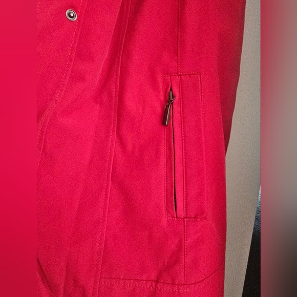 NWT Coldwater Creek All Weather Vest Long Dover Red Petite Small - Picture 9 of 16